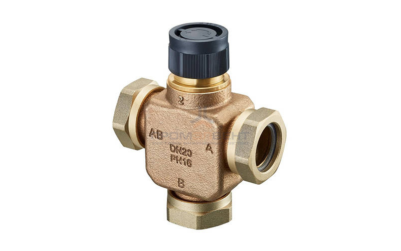 Вентиль распределительный трехходовой Oventrop Tri-CTR (PN16) - Ду40 (M30x1.5 с накидными гайками)