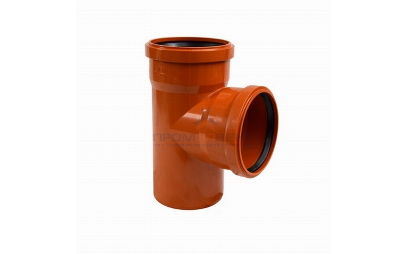 Тройник 87° для наружной канализации СИНИКОН UNIVERSAL - 110