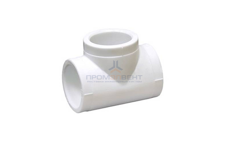 Тройник Fusitek - 110 (для полипропиленовых труб под пайку, цвет белый)