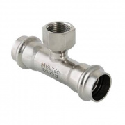 Тройник с переходом на внутреннюю резьбу VALTEC VTi.932 - 35 x 1" (пресс, для труб из нерж.стали)