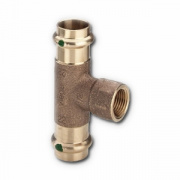 Тройник с переходом на внутреннюю резьбу Viega G3 Sanpress 2217.2 - 28 x 3/4"