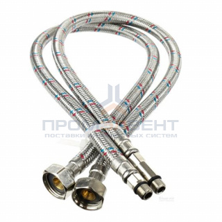 Комплект подводок под смеситель Mateu (Штуцер/Гайка) - М10-1-35/M10-18 x 1/2" (длина 500 мм, 2шт)