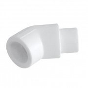Отвод 45° KALDE - 20 (под пайку внутренняя/наружная для полипропиленовых труб, цвет белый)