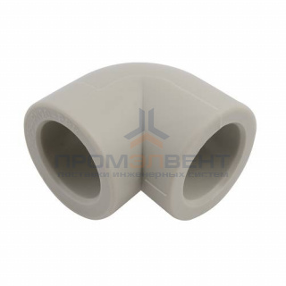 Отвод 90° FV-Plast - 110 (для полипропиленовых труб под пайку, цвет серый)