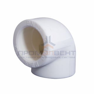 Отвод 90° KALDE - 110 (для полипропиленовых труб под пайку, цвет белый)