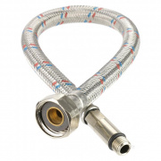 Подводка под смеситель гибкая Industrias Mateu (Штуцер/Гайка) - М10-1-35 x 1/2" (длина 1000 мм)