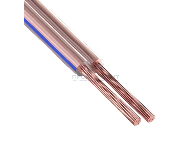 Кабель акустический 2х0,25 PROconnect BLUELINE прозрачный