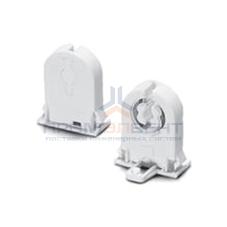 Патрон 27700 VS G13 сквозной боковые защёлки со стопором для ламп T8