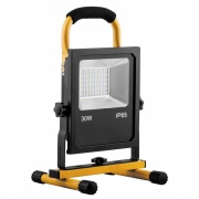 Прожектор светодиодный аккумуляторный с ручкой LL-913 SMD5730 30W 6400K 2400Lm IP65 L350x215x185mm