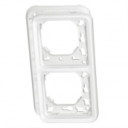 Рамка Legrand Plexo серии Artic IP55 2 поста, вертикальная+суппорт, белый