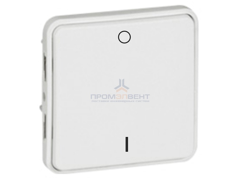 Механизм двухполюсного выключателя Legrand Plexo серии Artic IP55, белый