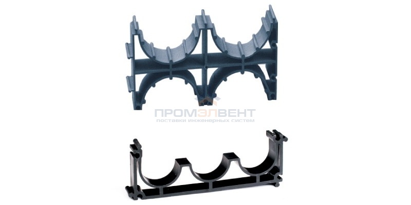 Держатель расстояния (кластер) для двустенных труб DKC д.160 (двойной)