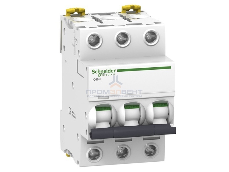 Автоматический выключатель Schneider Electric Acti 9 iC60N 3П 10A 6кА C (автомат)