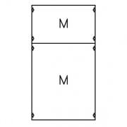 Панель с монтажной платой 2ряда/6 рейки