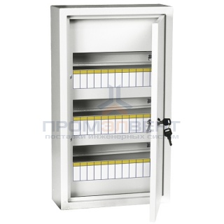 Щит металлический ЩРн-36з-1 38 УХЛ3 IP31 на 36 модулей навесной 540х310х120 белый ИЭК